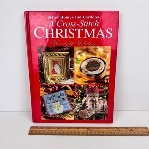 Vtg 1999 Better Homes Gardens Cross Stitch Christmas Heartfelt Holidays Book